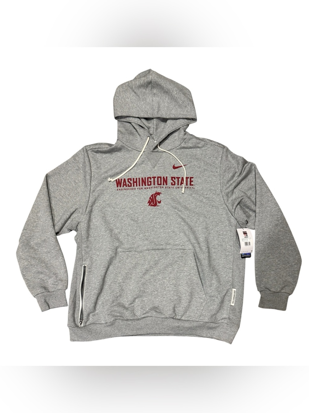 Nike WSU Cougars Standard Issue Team Hoodie Men's 2XL Promo Grey IH3262 College
